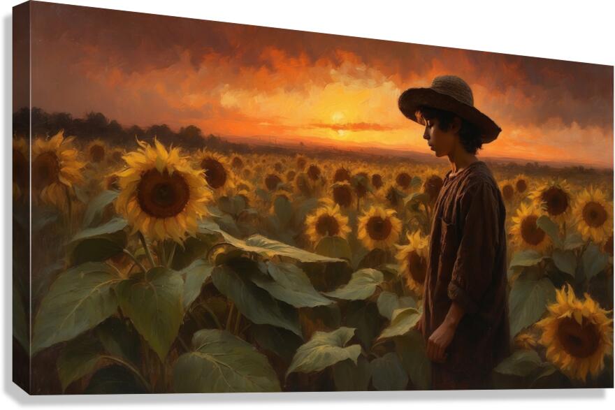 Field of Sun Canvas Print
