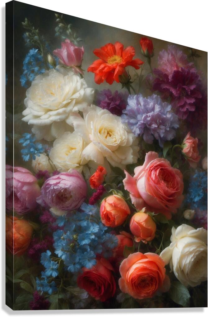 Still Life Florals 3 of 6  Canvas Print