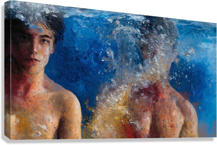 Washing away Canvas Print