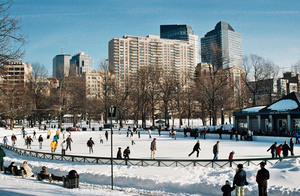 Ice Skating Frog Pond Boston Common