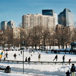 Ice Skating Frog Pond Boston Common