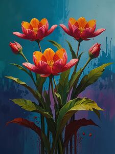 Radiant Tulips: A Burst of Color
