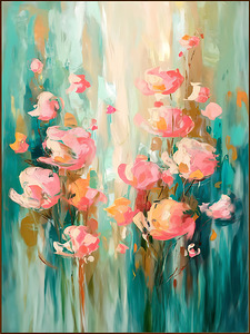 Abstract Floral Watercolor Wall Art