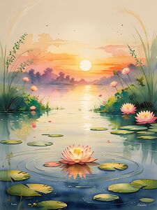 Pink lotus flower