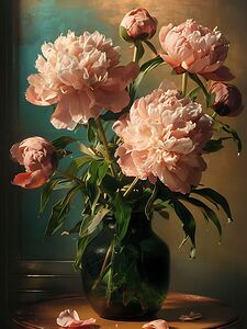 Elegant Pink Peonies