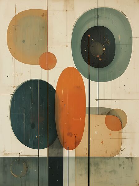Geometric Abstract Print  Print