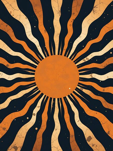 Boho Sun Wall Art Printable by Chic Art