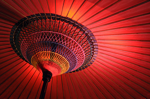 Wagasa - Japanese red umbrella