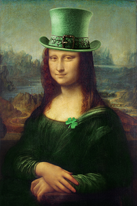 Mona Lisa St Patricks day