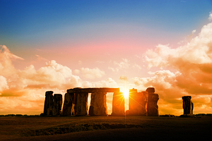 The magic of Stonehenge at sunset