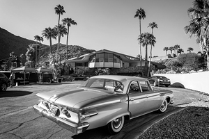 Car and architecture House of Tomorrow Palm Springs