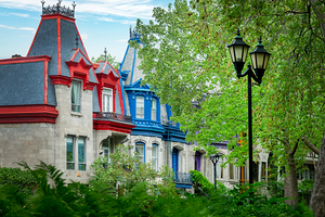 Victorian houses in Montreal