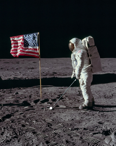 Golf on the moon