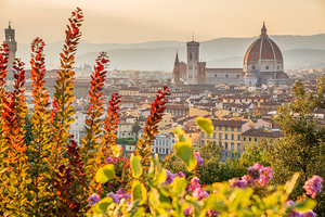 Cityscape of Florence in summer Tuscany