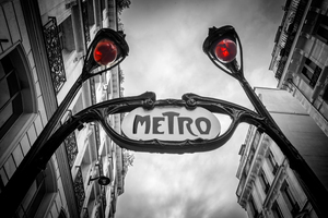 Paris metro sign