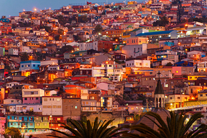 Valparaiso at night