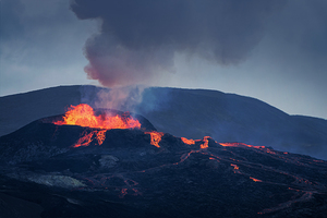 Volcano eruption in Iceland