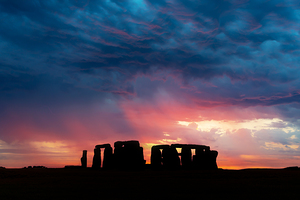 Stonehenge at sunset