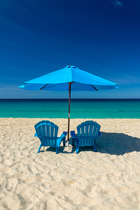 Caribbean dream in blue Anguilla island