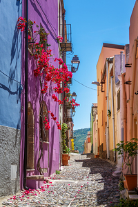 Vibrant colors in Bosa Sardinia Italy