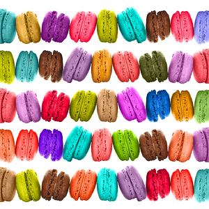 Crazy french colorful macarons
