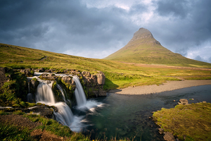 Mount Kirkjufell scenic landscape Iceland