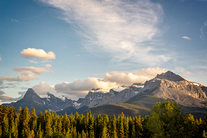 View from The Crossing Banff National Park