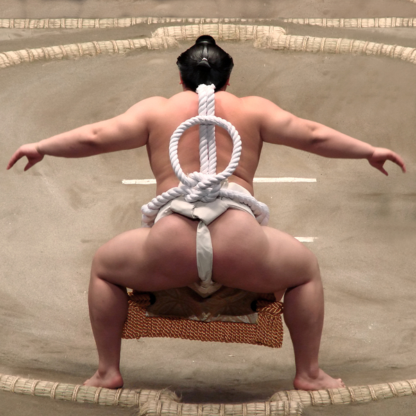 Sumo wrestler in Tokyo Japan