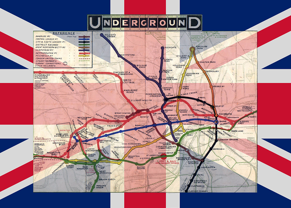 London Underground map by DELPHIMAGES
