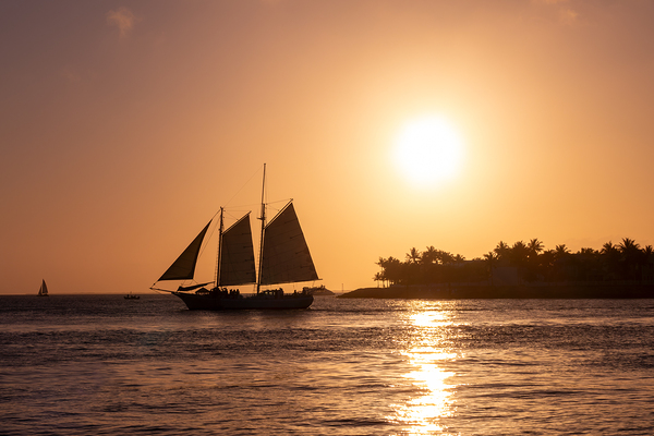 Sunset celebration in Key West Florida Print