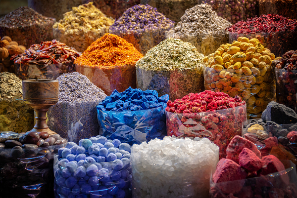 Spices souk in Dubai Print
