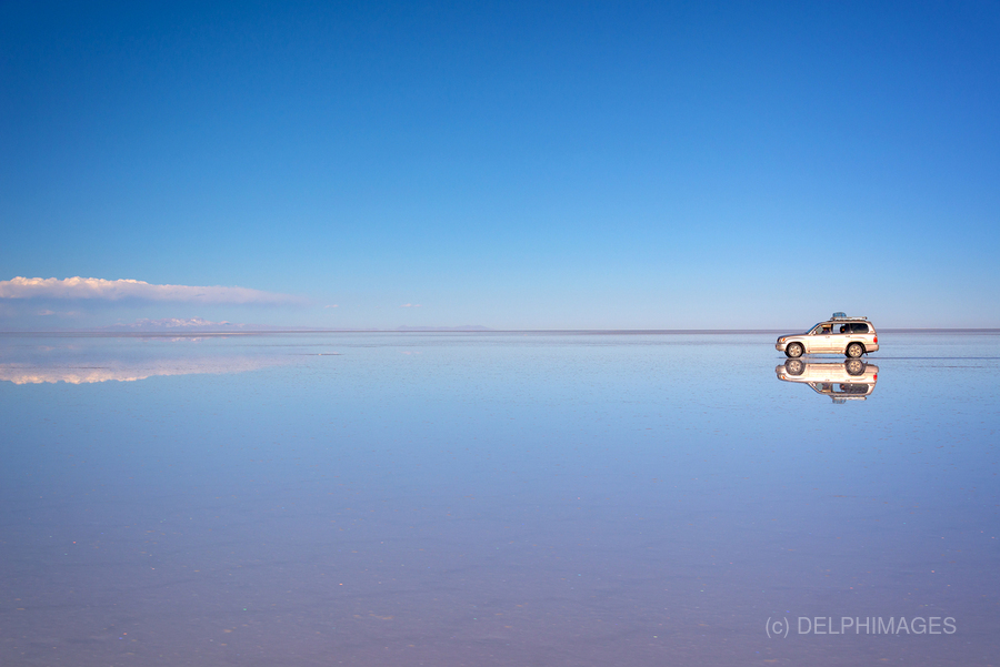 Explorig the Salar de Uyuni by DELPHIMAGES Wall Art