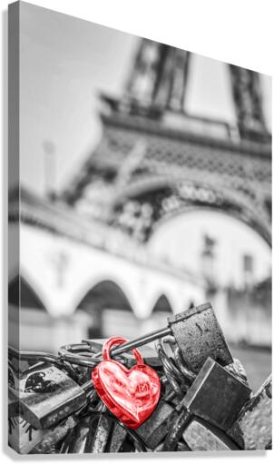 Love locks Canvas Print