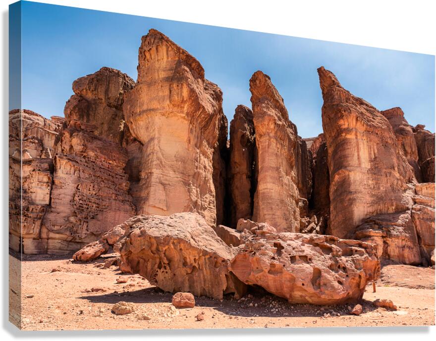 Rock Columns Canvas Print
