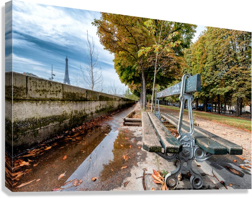 Bench with a view Canvas Print