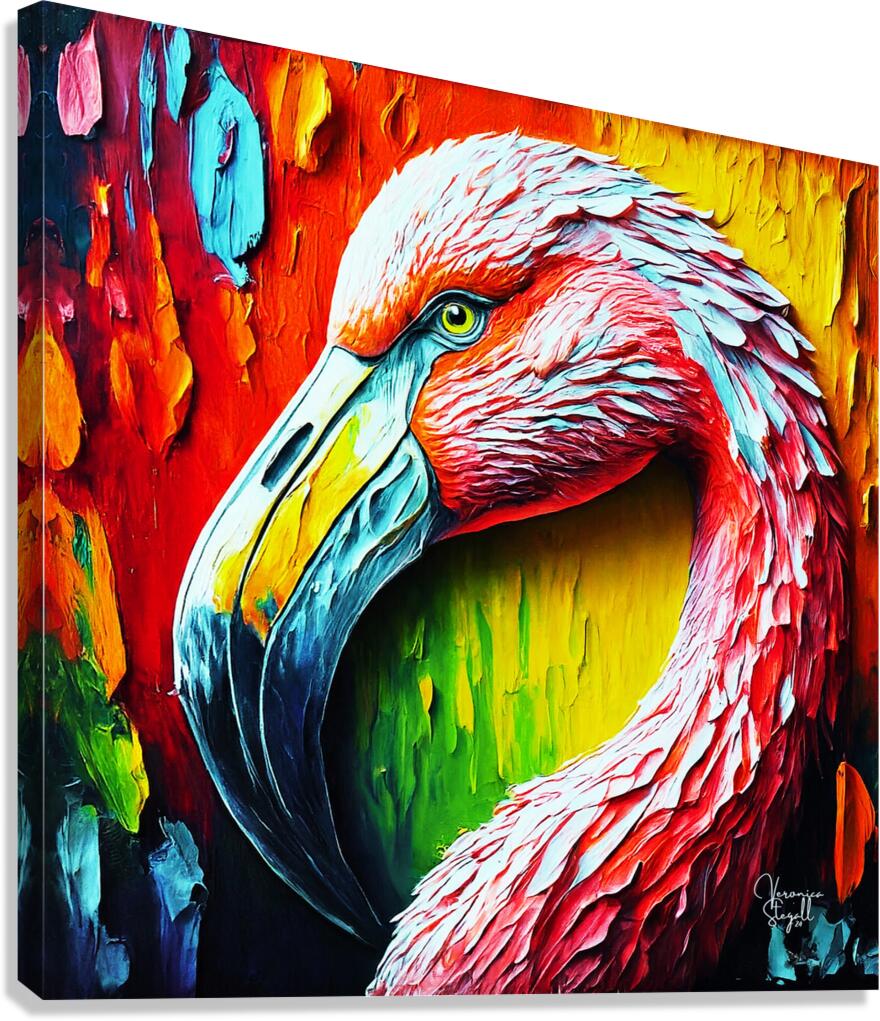 Flamingo Elegance Canvas Print