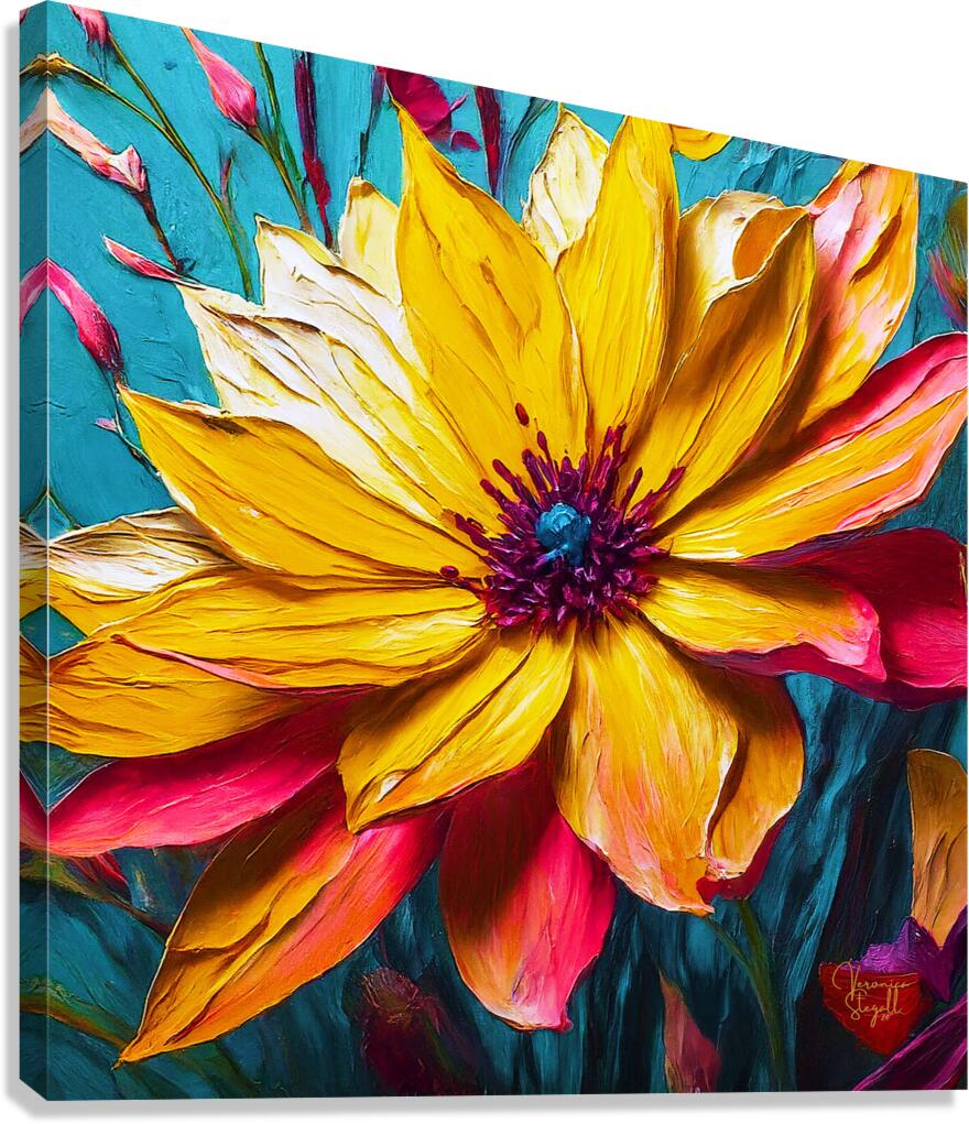 Radiant Bloom Canvas Print
