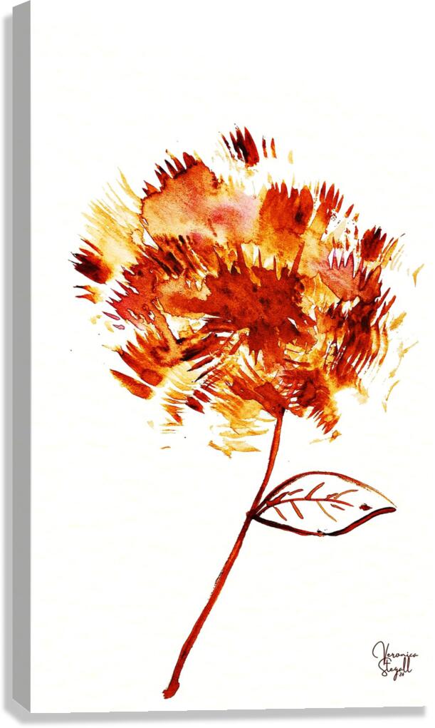 Fiery Bloom Canvas Print