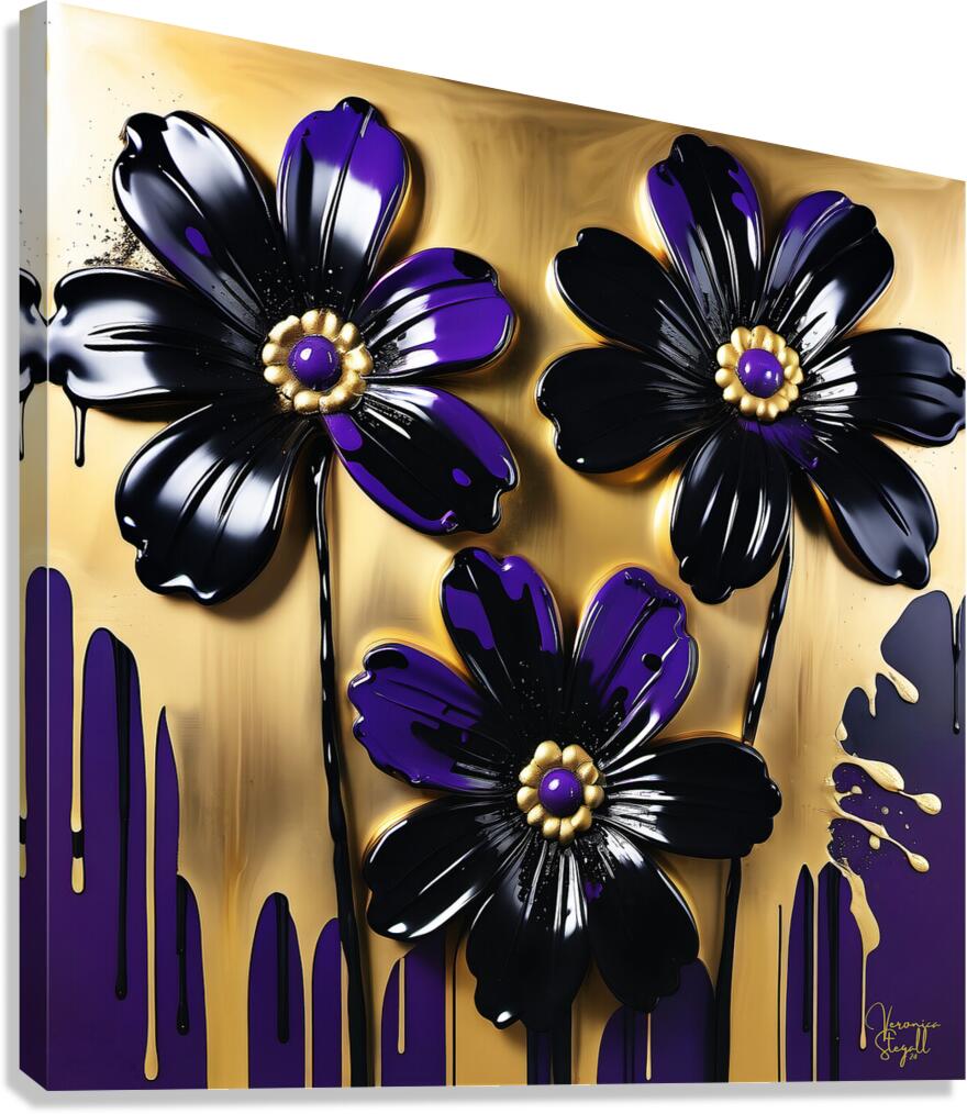 Midnight Bloom Canvas Print