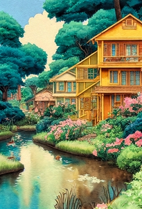 [Watercolor Village]