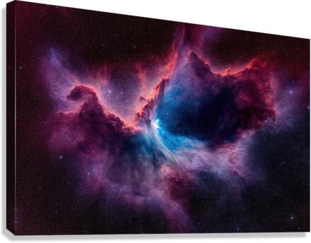 Violet Nebula Canvas Print