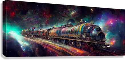 Progressive Space Train 1 Canvas Print