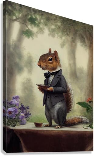 [Gentleman Squirrel] Canvas Print