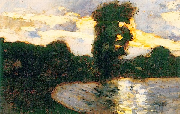 On a Canal Print