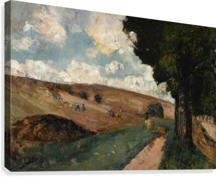 Workers in a FIield, Thuringen Canvas Print