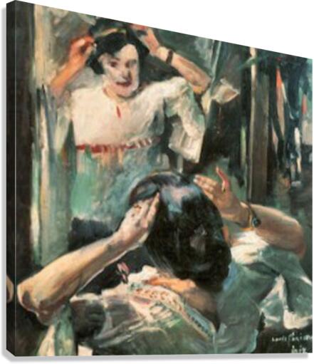 Before the mirror Canvas Print