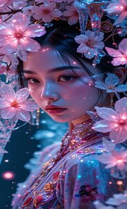  Ethereal Beauty in Bloom – A Dreamlike Fusion of Nature and Elegance