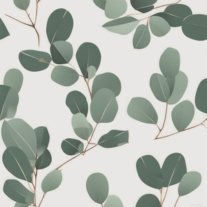 Green eucalyptus branch  Minimalism style