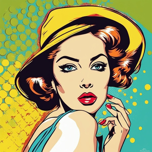woman Pop art style