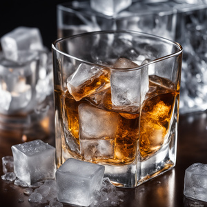 Ice with double whiskey